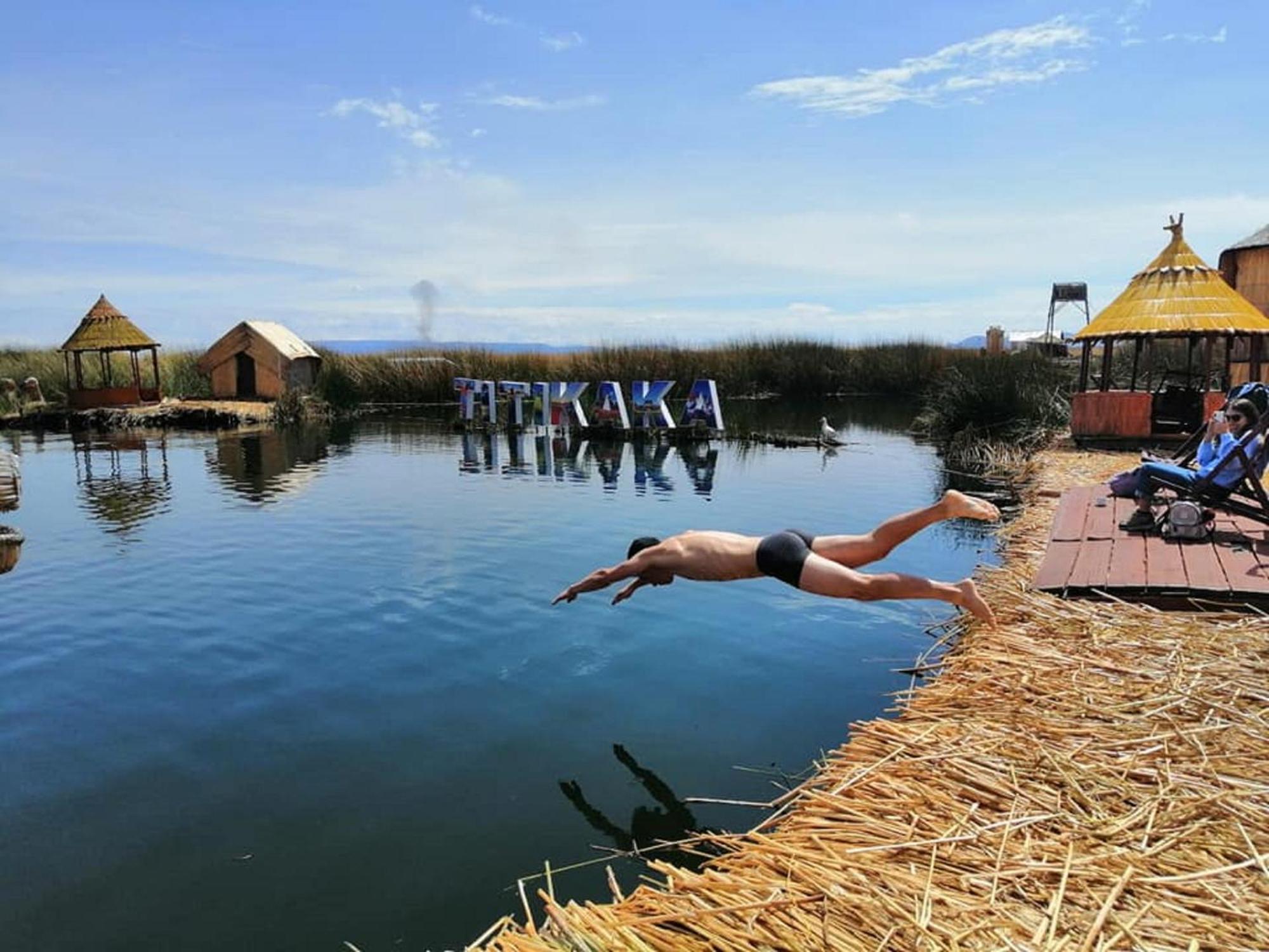 Uros Aruma-Uro On Uros Floating Islands Hotel Puno Exterior foto